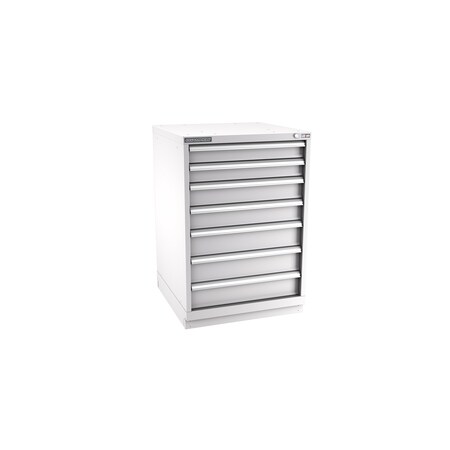 Champion Tool Storage Modular Tool Cabinet, 7 Drawer, Light Gray, Steel, 28 in W x 28-1/2 in D x 41-3/4 in H S18000702ILCFTB-LG